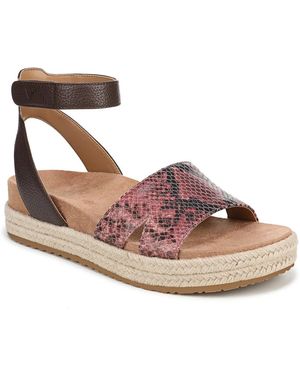 Vionic Yucca Espadrille Wedge Sandal - Black