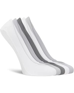 Lemon Lasercut No Show Liners 5 Pack - White