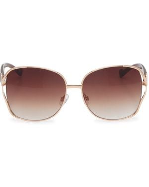 Jessica Simpson Vented Thin Oversized Sunglasses - Multicolor
