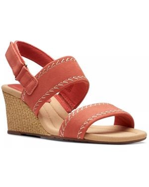 Clarks Kyarra Rose Wedge Sandal - Red