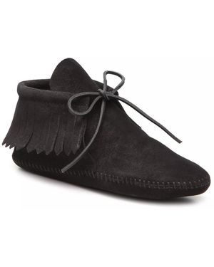 Minnetonka Classic Fringe Western Bootie - Black