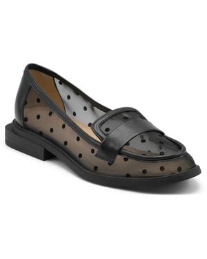 Adrienne Vittadini Compass Loafer - Black