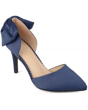 Journee Collection Tanzi Pump - Blue