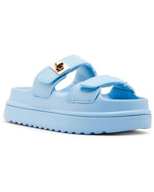 Steve Madden Big Schmona Platform Sandal - Blue