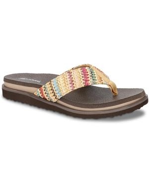 Easy Street Extra Wide Width Whimsy Flip Flop - Brown