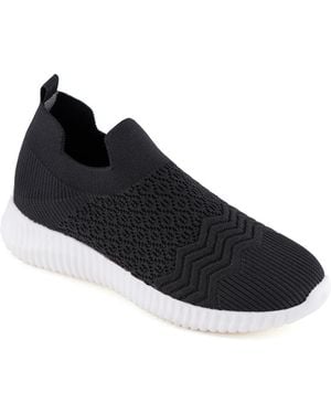 David Tate Tiptop Slipon Sneaker - Black