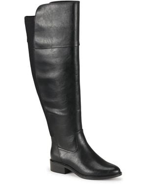 BareTraps Wide Width Anika Wide Calf Overtheknee Boot - Black