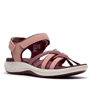 Clarks Mira Shore Wedge Sandal - Brown