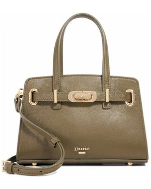Dune Dinkydefine Leather Satchel - Green