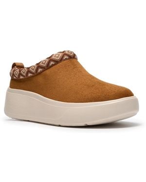 Clarks Cloudsteppers Solevana Vibe Wedge Clog - Brown