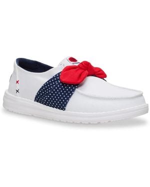HEYDUDE Wendy Bow Americana Stars Slipon - Red