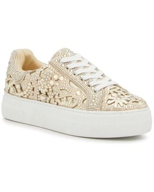 Betsey Johnson Lenon Platform Sneaker - White