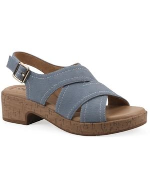 White Mountain Finnlee Platform Sandal - Blue