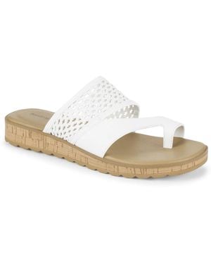 BareTraps Gibby Wedge Sandal - White