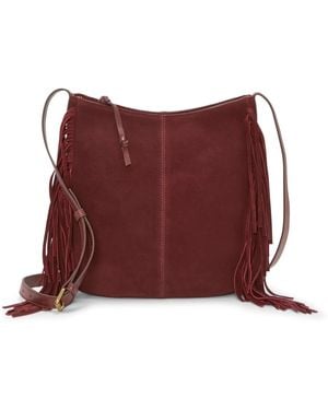 Lucky Brand Nyra Suede Crossbody Bag - Red