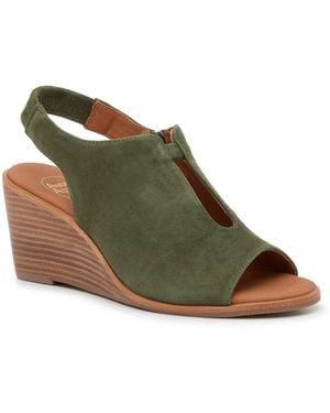 Andre Assous Belinda Wedge Sandal - Green