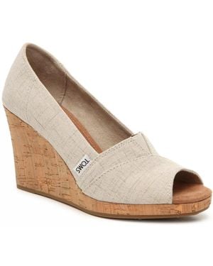 TOMS Classic Wedge Sandal - Gray