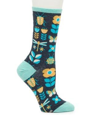 Socksmith Sorry To Bug You Crew Socks - Black