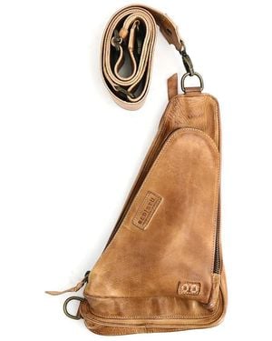 Bed Stu Adept Leather Sling Bag - Black