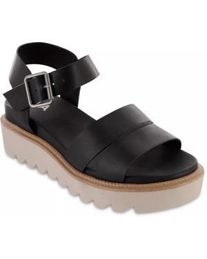 MIA Jovie Wedge Sandal - Black
