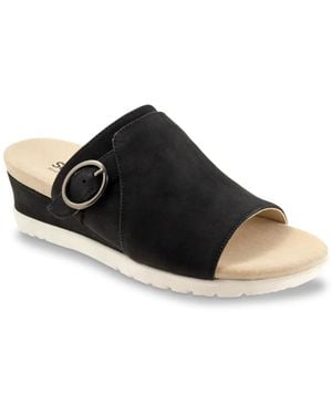 Softwalk Newberry Wedge Sandal - Black