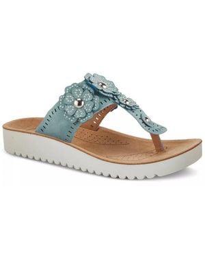 Flexus by Spring Step Bayview Wedge Sandal - Blue