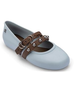 Melissa Soft Ballerina Jelly Flat - White