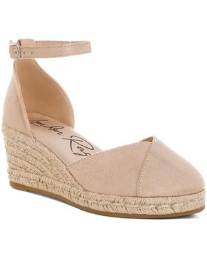 LONDON RAG Sorcruz Espadrille Wedge Sandal - Gray