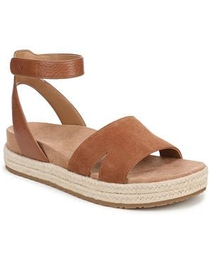 Vionic Yucca Espadrille Wedge Sandal - Brown