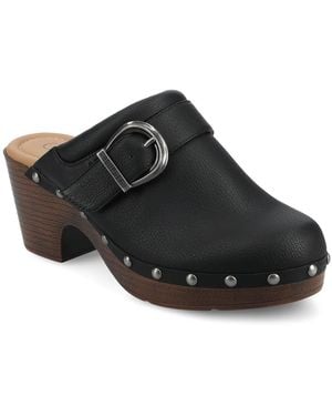 Journee Collection Signey Clog - Black