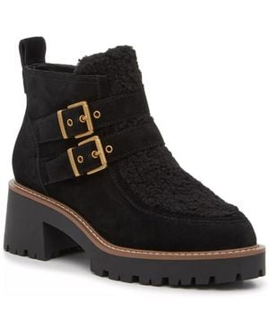 Vince Camuto Destonny Cozy Buckle Bootie - Black