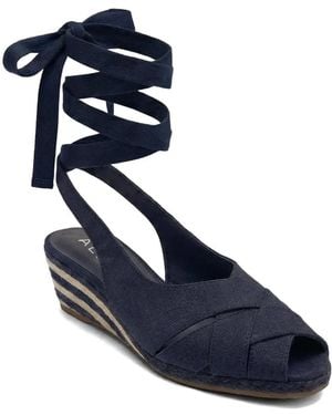 Aerosoles Roberta Espadrille Wedge Sandal - Blue