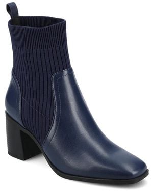 Journee Collection Harlowe Chelsea Boot - Blue