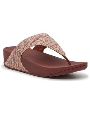 Fitflop Lulu Shimmerwave Wedge Sandal - Brown