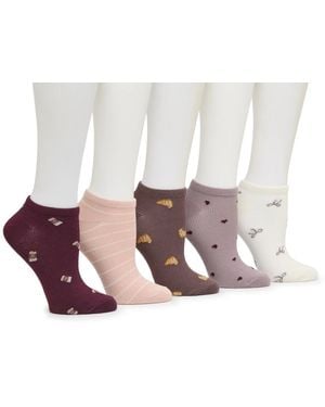 Kelly & Katie Fall Treats No Show Socks 5 Pack - Black
