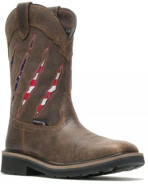 Wolverine Rancher Claw Steel Toe Wellington Work Boot - Brown