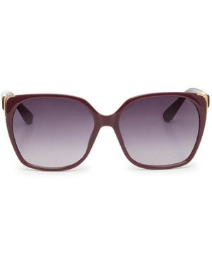 Kelly & Katie Tyra Oversized Sunglasses - Purple