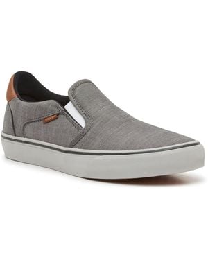 Vans Asher Deluxe Slipon Sneaker - Gray