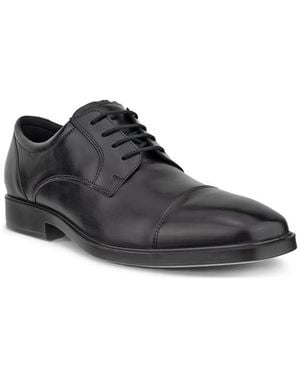 Ecco Metropole Milan Cap Toe Oxford - Black