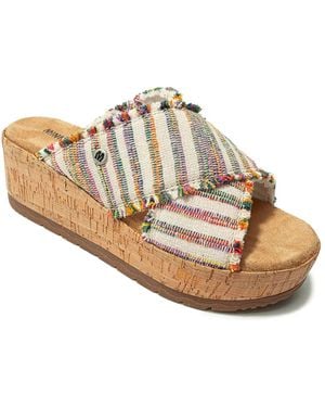 Minnetonka Posey Wedge Sandal - Black