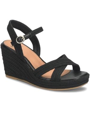 Söfft Newbury Wedge Sandal - Black