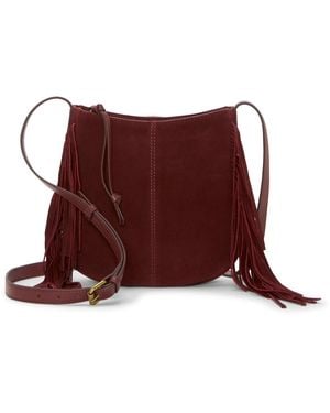 Lucky Brand Nyra Small Suede Crossbody Bag - Red