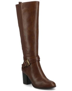 Journee Collection Wide Width Avalonn Riding Boot - Black