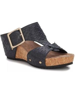 Ros Hommerson Thea Wedge Sandal - Blue