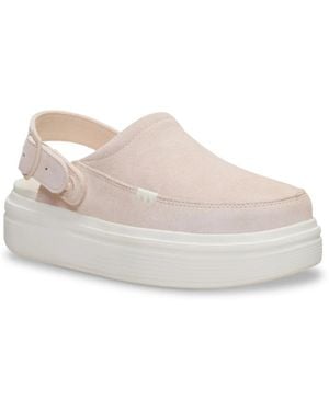 HEYDUDE Austin Lift Platform Clog - White