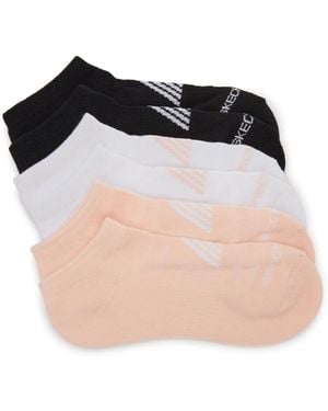 Skechers Terry No Show Socks 6 Pack - Black