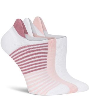 Lemon Stripe No Show Socks 3 Pack - Black