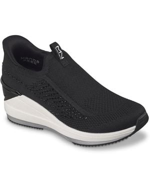 Skechers Triple Wedge Milee Wedge Slipon - Black