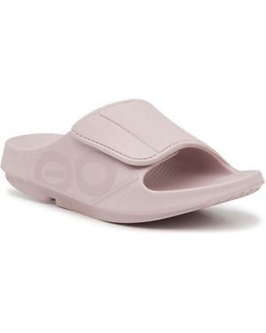 OOFOS Ooahh Sport Flex Slide Sandal - Purple