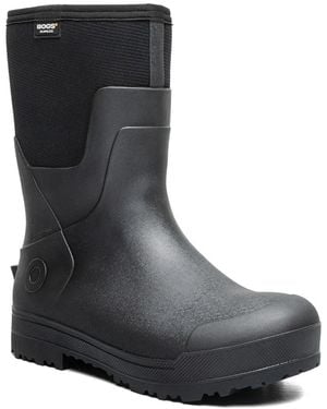 Bogs All Season Seamless Mid Work Boot - Black